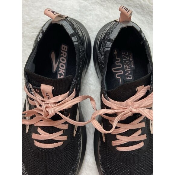 Brooks Levitate 4 Black Pink Women Neutral Road Running Shoes Sz US 7 Medium B - Picture 7 of 14